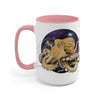Octopus Galaxy Nebulae Stars Art Two-Tone Coffee Mugs 15Oz / Pink Mug