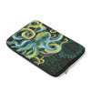 Octopus Green Vintage Map White Laptop Sleeve