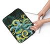 Octopus Green Vintage Map White Laptop Sleeve