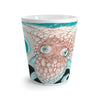 Octopus Ink Orange Teal Ii Latte Mug Mug