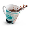 Octopus Ink Orange Teal Ii Latte Mug Mug