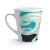 Octopus Ink Orange Teal Ii Latte Mug Mug