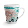 Octopus Ink Orange Teal Latte Mug Mug