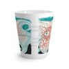Octopus Ink Orange Teal Latte Mug Mug