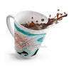 Octopus Ink Orange Teal Latte Mug Mug