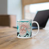 Octopus Ink Orange Teal Splash Mug 11Oz