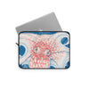 Octopus Ink Red Blue Laptop Sleeve