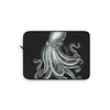 Octopus Kraken Black Green Stipple Ink Art Laptop Sleeve 15