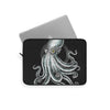 Octopus Kraken Black Green Stipple Ink Art Laptop Sleeve