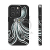 Octopus Kraken On Black Art Mate Tough Phone Cases Iphone 14 Pro Case