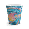 Octopus Kraken Rainbow Dance Watercolor Vintage Map Latte Mug Mug
