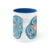 Octopus Kraken Rainbow Teal Dance Watercolor Art Accent Coffee Mug 11Oz