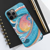 Octopus Kraken Rainbow Teal Dance Watercolor Art Case Mate Tough Phone Cases