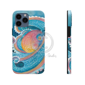 Octopus Kraken Rainbow Teal Dance Watercolor Art Case Mate Tough Phone Cases Iphone 13 Pro Max