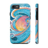 Octopus Kraken Rainbow Teal Dance Watercolor Art Case Mate Tough Phone Cases Iphone 7 8 Se