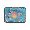 Octopus Kraken Rainbow Teal Dance Watercolor Art Laptop Sleeve 13