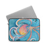 Octopus Kraken Rainbow Teal Dance Watercolor Art Laptop Sleeve