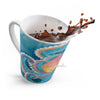 Octopus Kraken Rainbow Teal Dance Watercolor Art Latte Mug Mug