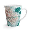 Octopus Orange Green Map Ink Latte Mug Mug