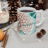 Octopus Orange Green Map Ink Splash Mug 11Oz
