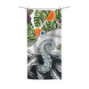 Octopus Oranges Orchid Ink Polycotton Towel 30X60 Home Decor