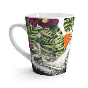 Octopus Oranges Orchids Ink Latte Mug 12Oz Mug