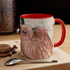Octopus Pale Red Compass Vintage Map Beige Nautical Accent Coffee Mug 11Oz