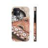 Octopus Pale Red Compass Vintage Map Beige Nautical Case Mate Tough Phone Cases Iphone 12 Mini