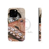 Octopus Pale Red Compass Vintage Map Beige Nautical Case Mate Tough Phone Cases Iphone 13 Pro