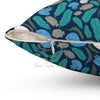 Octopus Pattern Aqua Square Pillow Home Decor