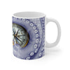 Octopus Purple Blue Compass Mug 11Oz