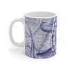 Octopus Purple Blue Compass Mug 11Oz