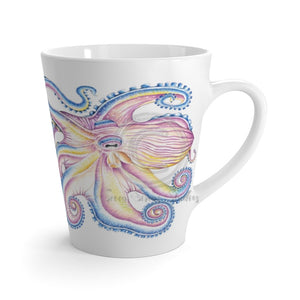 Octopus Rainbow Ink Latte Mug 12Oz Mug