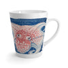 Octopus Red Blue Ink Latte Mug Mug