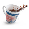 Octopus Red Blue Ink Latte Mug Mug