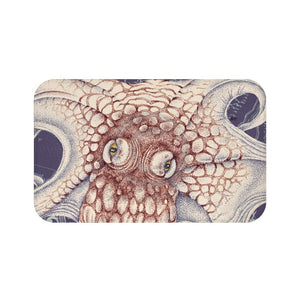 Octopus Red Purple Map Ink Bath Mat 34 × 21 Home Decor