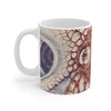 Octopus Red Purple Map Ink Splash Mug 11Oz