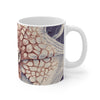 Octopus Red Purple Map Ink Splash Mug 11Oz