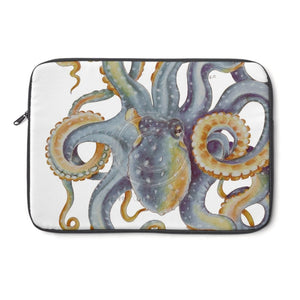 Octopus Steel Blue White Laptop Sleeve 13