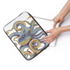 Octopus Steel Blue White Laptop Sleeve