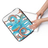Octopus Teal Blue Red Tentacles Art Laptop Sleeve
