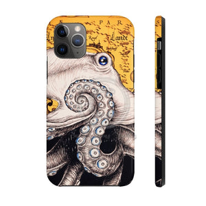 Octopus Tentacle Sun Vintage Map Case Mate Tough Phone Cases Iphone 11 Pro