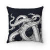 Octopus Tentacles Black Ink Square Pillow Home Decor