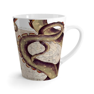 Octopus Tentacles Brown Map Latte Mug 12Oz Mug