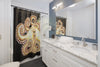 Octopus Tentacles Bubbles Ink Art Shower Curtains Home Decor