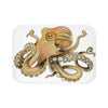 Octopus Tentacles Burnt Orange White Art Bath Mat 24 × 17 Home Decor