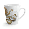 Octopus Tentacles Burnt Orange White Art Latte Mug 12Oz Mug
