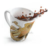 Octopus Tentacles Burnt Orange White Art Latte Mug Mug