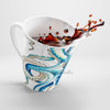 Octopus Tentacles Comic Blue White Latte Mug Mug