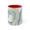 Octopus Tentacles Detail Watercolor On White Art Accent Coffee Mug 11Oz Red /